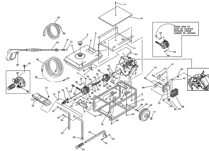 sears/craftsman pressure washer model 580751780 breakdown